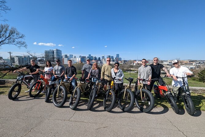 The Original Music City Electric Bicycle Guided City Tour 16miles - Fort Negley Opens with Nashville from Above