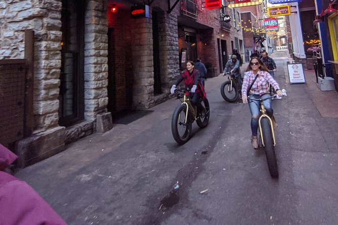 The Original Music City Electric Bicycle Guided City Tour 16miles - Broadway, Printers Alley, and Fort Nashboro