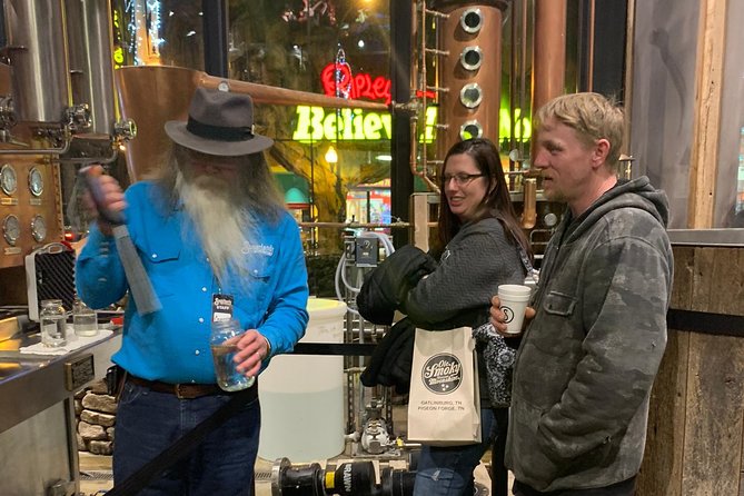 Top Rated Wine and Shine Walking Tour - Tennessee Shine Company starts the tasting