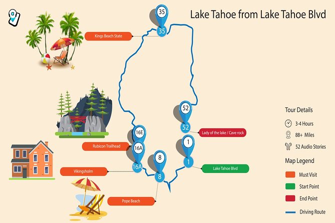 Ultimate Lake Tahoe Self-Guided Driving Audio Tour - Why an audio drive works well at Lake Tahoe