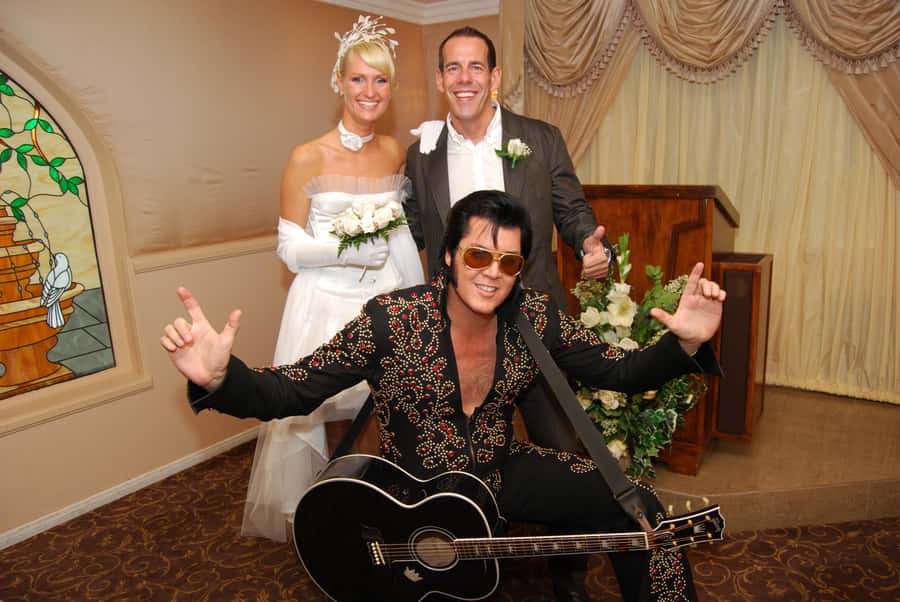 Vegas: Elvis-Themed Graceland Chapel Wedding or Vow Renewal - The limousine ride from the Strip
