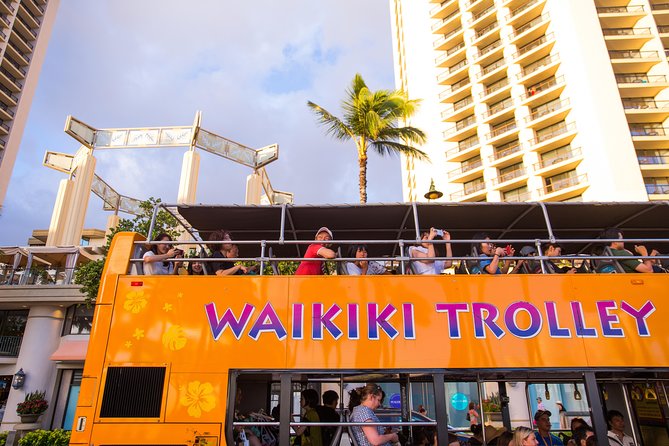 Waikiki Trolley Hop-On Hop-Off Tour of Honolulu - The Pink Line for Waikiki and Ala Moana