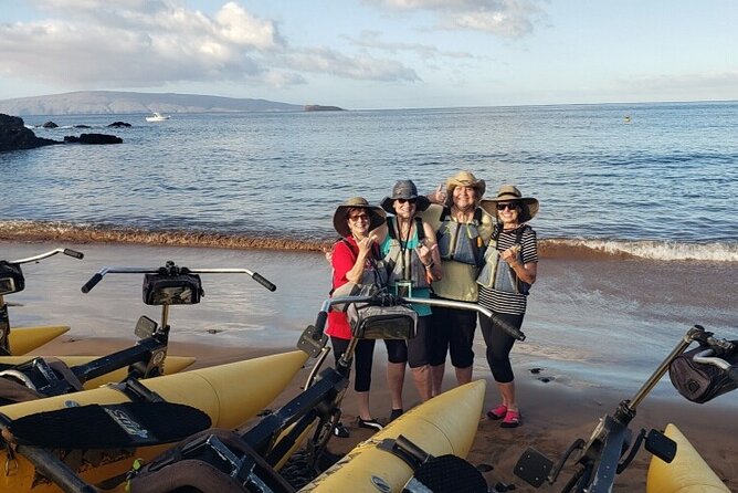 Water Bike Tour in South Maui - Pedaling out from Makena Bay at 8:30 a.m.