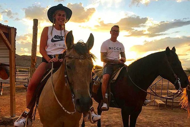 Wild West Sunset Horseback Ride with Dinner from Las Vegas - The 90-minute trail through southern Nevada