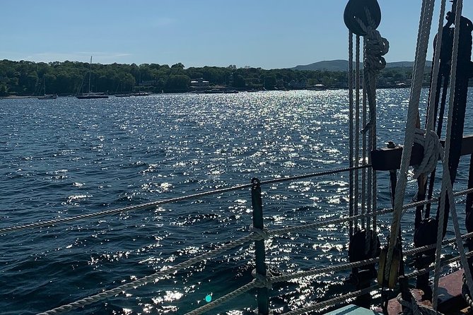 Windjammer Classic Day Sail from Camden, Maine - Wide decks, seating, drinks, and comfort