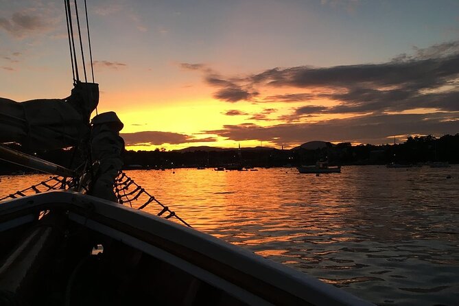 Windjammer Classic Sunset Sail from Camden, Maine - The return to Camden Harbor