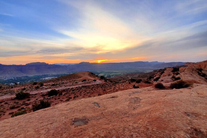 You-Drive 4x4 UTV Adventure–Hell’s Revenge & Fins N’ Things, Moab - Sunset changes the mood